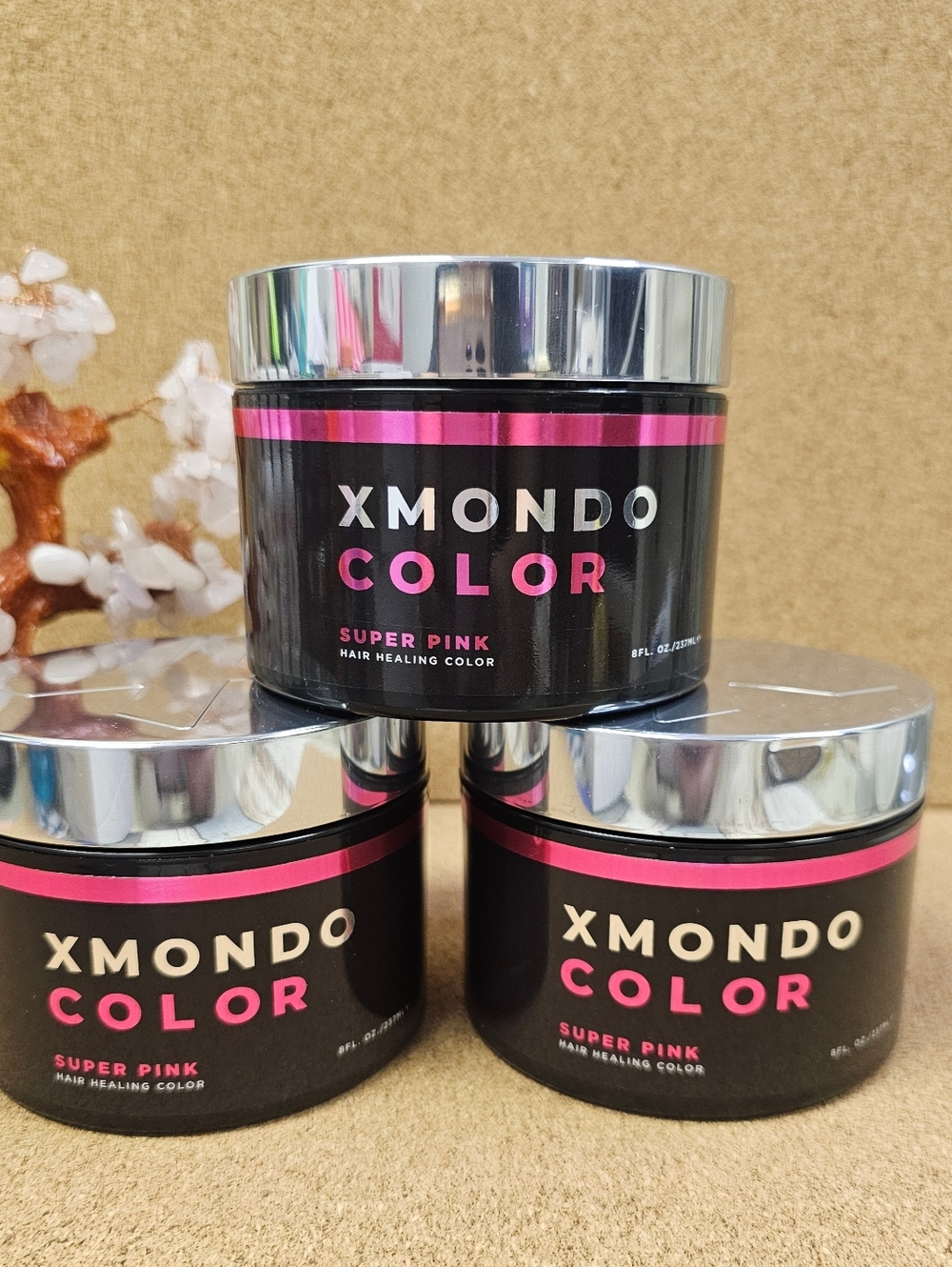 XMONDO COLOR Super Pink Hair Color Jar 3 Pack 8oz. Ea.